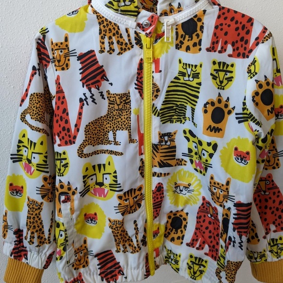 Stella McCartney Kids Wild Cat Hooded Toddler Jacket Size 3T